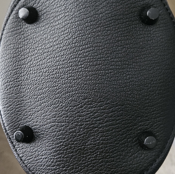 Rebecca Minkoff Black Edie Celestial Bucket Tote Gold Stars - Picture 8 of 10